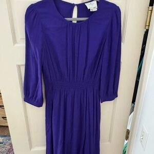 Kate Spade Purple Bishop Sleeve Sundress